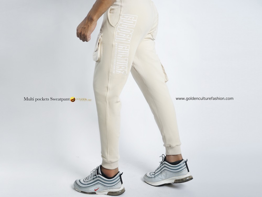 Multi Pocket Sweatpant (Beige)